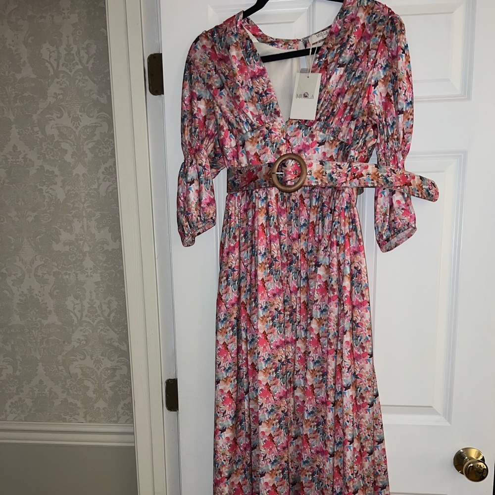 3/4 sleeve maxi dress from L’ABEYE.
